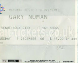 Nottingham Ticket 2006